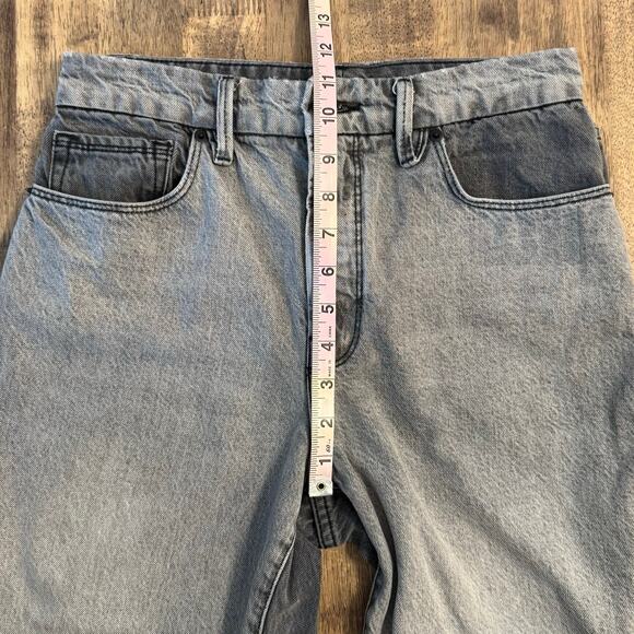 Good American Women’s Good Legs Two-Tone High High Ankle Straight Leg Jeans 4/27 - Picture 5 of 10